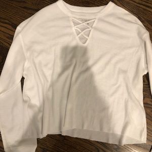 Hollister Waffle long sleeve sweater